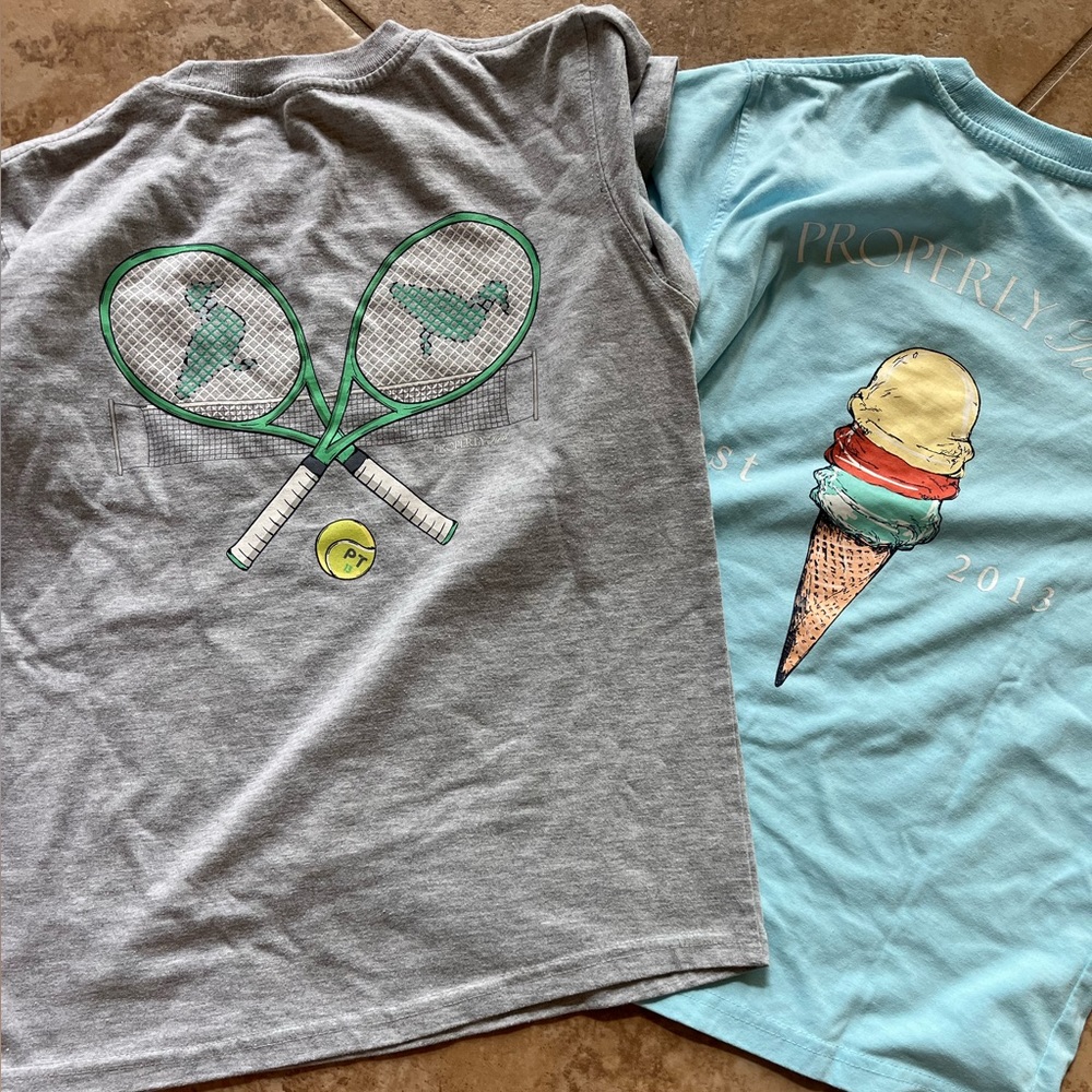 Set of 2 Properly Tied t-shirts